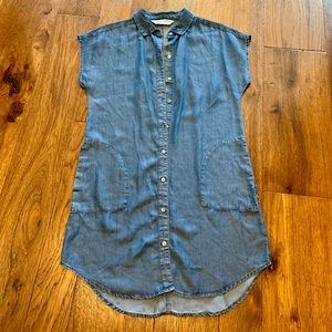 Denim dress with POCKETS!!!